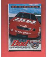 1998 Nascar Budweiser Pocket Schedule 50th Ann - £2.35 GBP