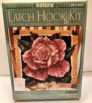 Natura Latch Hook Kit - Caron - Framed Rose - # Q601 - 17&quot; x 17&quot; - Brand... - £18.33 GBP