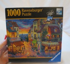 Ravensburger 1000 Piece Puzzle AN EVENING IN PARIS Sunset Bistro Cafe Complete - £14.43 GBP