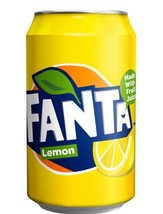 6 Cans of Fanta Lemon Soft Drink 330ml/11 oz Each Free Shipping - $34.83