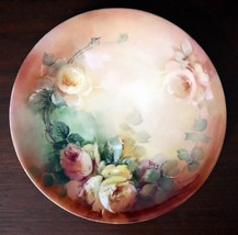 Superb LIMOGES Signed Clark Hand Decorated 8&quot; Cabinet Plate c1920  - $42.75