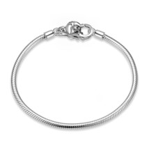 New 925 Sterling Silver Moon Cat Lobster Clasp Charm Bracelets 4 Styles Snake Ch - £51.90 GBP