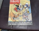 MARCH 1942 LIBERTY MAGAZINE WITH GREAT DISNEY COVER - £15.56 GBP