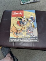 MARCH 1942 LIBERTY MAGAZINE WITH GREAT DISNEY COVER - £15.58 GBP