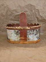 Birch Basket Handcrafted By Northern Minnesota Native Americans Authentic - $68.26