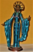 African Princess - Ceramic Ebony Figurine - $5.50