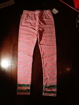 Red Christmas leggings With Green Tulle Size 7/8 - $302.64 MXN