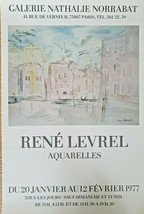 René Levrel - Original Exhibition Poster - G.Nathalie Norrabat - 1977 - £108.21 GBP