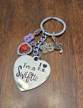 Taylor Swift I'm a Swiftie Keychain Backpack Charm Music  - $13.72