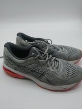 Asics GT 1000 6 T7A9N Women’s Gray Coral Running Shoes Sneakers Size 10  - £19.78 GBP