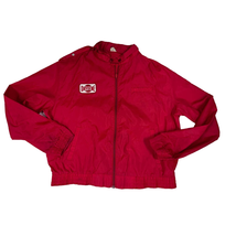 VTG RETRO HORIZON &quot;DRYDENE&quot; Red Nylon Windbreaker, Sz. XL - $43.66