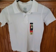 Faded Glory ~ XS (4-5) ~ 100% Cotton ~  White ~ Collared ~ Polo Shirt - £11.82 GBP