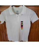 Faded Glory ~ XS (4-5) ~ 100% Cotton ~  White ~ Collared ~ Polo Shirt - £11.98 GBP