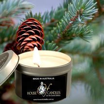 Balsam &amp; Cedar Eco Soy Wax Scented Tin Candles, Vegan Friendly, Hand Poured - £11.94 GBP+