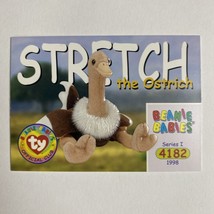 Stretch the Ostrich 1998 1999 TY Beanie Babies Card #4182 Series 1 &amp; 3 - £1.33 GBP