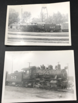 2 Diff Atchison Topeka Santa Fe Railway Railroad ATSF 587 0-8-0 Locomotive Photo - £16.78 GBP