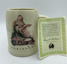 Norman Rockwell Christmas Santa Large Mug &quot;Being Good” Saturday Evening ... - $9.81