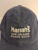 Harrahs Casino New Orleans Louisiana Poker Room Hat Navy Buckle Strapbac... - £10.61 GBP