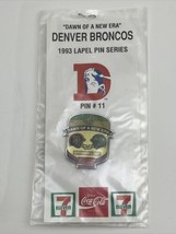 Denver Broncos New York Jets 1993 Coca-Cola Dawn of a New Era #11 Lapel Hat Pin - £7.07 GBP