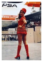 Pacific Southwest Arilines Hot Legs Sexy Stewardess 4X6 Photo - £5.95 GBP