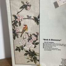 Vtg Bucilla Stitchery Embroidery Kit #48894 Birds And  Blossoms  11 ” x ... - £13.89 GBP