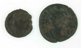 Ancient Roman 2-Coin Set Emperor Aurelian Antoninianus &amp; Emperor Valens AE3 - £43.52 GBP