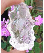GORGEOUS AAAAA HAND CARVED QUARTZ BUDDHA &amp; LOTUS FLOWER 540.5cts VERY FINE - $177.03 CAD