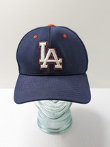 Vintage MLB Los Angeles Dodgers The Game Fitted Hat XL Navy Blue Orange LA  - $44.50