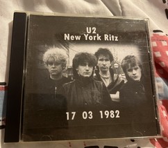 U2 Live on 3/17/82 at The New York Ritz FM Broadcast Rare Good Sounding CD  - $20.00