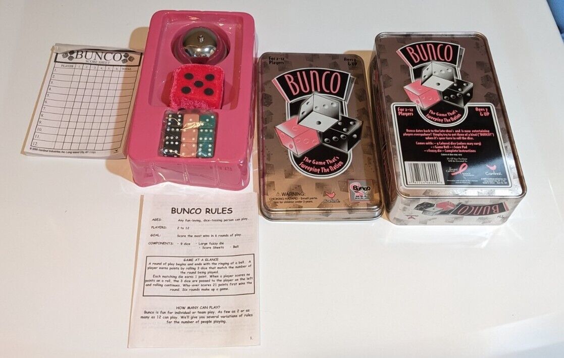Bunco Dice Game by Cardinal New In Box The Game That's Sweeping the Nation - £5.52 GBP