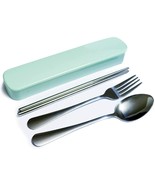 Dinnerware Set Flatware Set Stainless Steel Fork Spoon Chopsticks w/Trav... - $282.06 MXN