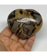 0.49 lbs, 2.5&quot;x2.9&quot;x1.3&quot; Septarian Nodules Heart Polished Healing Crysta... - £14.20 GBP
