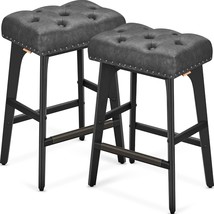 Vasagle Bar Stools Set Of 2, Ink Black Ulbc085G02, Counter Height Bar St... - $115.99