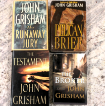 4x John Grisham Books: Broker, Testament, Pelican Brief, Runaway Jury - Hardback - £5.12 GBP