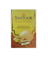 3 x SANTOOR Royal Sandal 75 grams Soap pack (2.65 oz) Bathing Soap Bar I... - £12.76 GBP