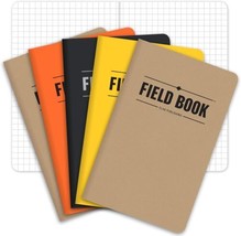 Field Notebook/Pocket Journal - 3.5&quot;x5.5&quot; - Combination of Kraft, Black,...  - £14.83 GBP