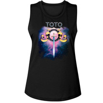Toto Debut Album Cover Women&#39;s Tank Space Galaxy 80&#39;s Pop Music Group - £23.10 GBP+