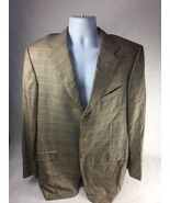 Ermenegildo Zegna Neiman Marcus Mens Suit Jacket Brown Glen Check Cashme... - $1,234.26 MXN