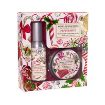 Michel Design Works Peppermint Room Spray and Travel Candle Set - £17.53 GBP