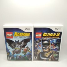 LEGO Batman 1 &amp; 2: DC Super Heroes (Nintendo Wii) CIB Complete w/Manual!  - £7.35 GBP