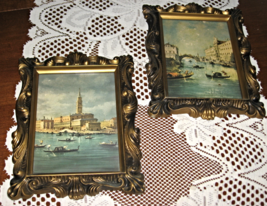 Scenes of Venice-Framed Color Prints with Glass-7 &quot; X 9.5 &quot; - Set of 2- USA - $10.00