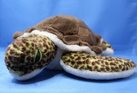 Wild Republic Europe Green Brown Sea Turtle plush stuffed animal toy 14" 2018 - £7.50 GBP