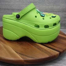 Rubber Shoe Womens 39 Lime Neon Green Platform Slip On Clog Slingback Ch... - £18.18 GBP