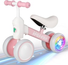 Colorful Lighting Baby Balance Bike For 1-2 Year Old Girls, 12-24 Month Toddler - £41.49 GBP
