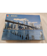 Milton Bradley Puzzle New York Twin Towers Skyline 2000 pcs Best of Amer... - $68.66 CAD