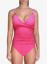 RALPH LAUREN One Piece Swimsuit Ruched Passionfruit Size 6 $134 - NWT - £41.61 GBP