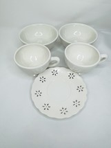 Coffee Cups Barnes &amp; Noble Tea Mugs Bowls Saucer 5pc Kitchen Set Home Exclusive - £14.81 GBP