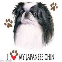 Love My Japanese Chin Dog Heat Press Transfer For T Shirt Sweatshirt Fabric #866 - £5.07 GBP