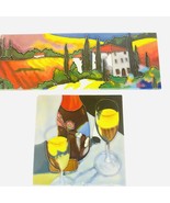 Italy Tuscany Summer Wine Vineyard Ceramic Tile Medallion Wall Table Art... - £51.39 GBP