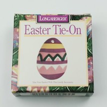 Longaberger Tie-Ons 1996 Easter Tie-On With Easter Egg With Original Box  - £12.60 GBP